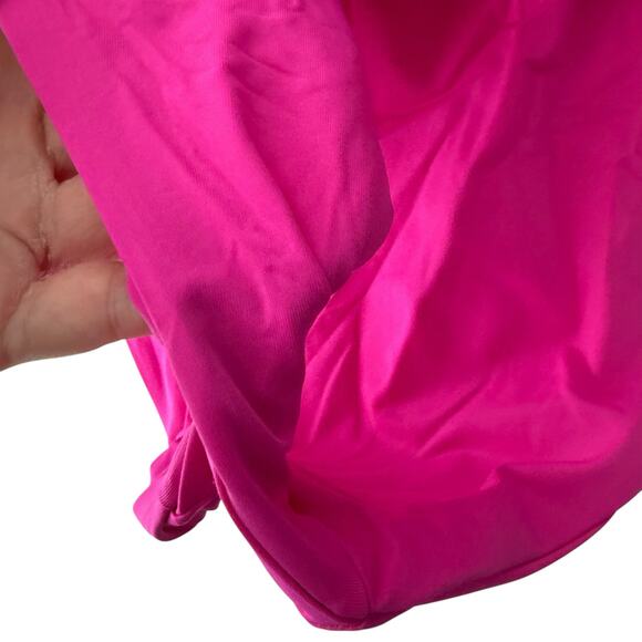 Becca Rebecca Virtue Color Code Sarai Pink Plunge One Piece Swimsuit Size L - Picture 5 of 8